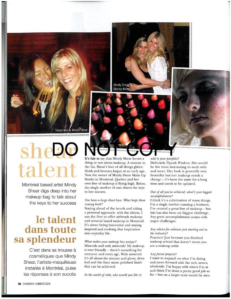An article about Shear Talent