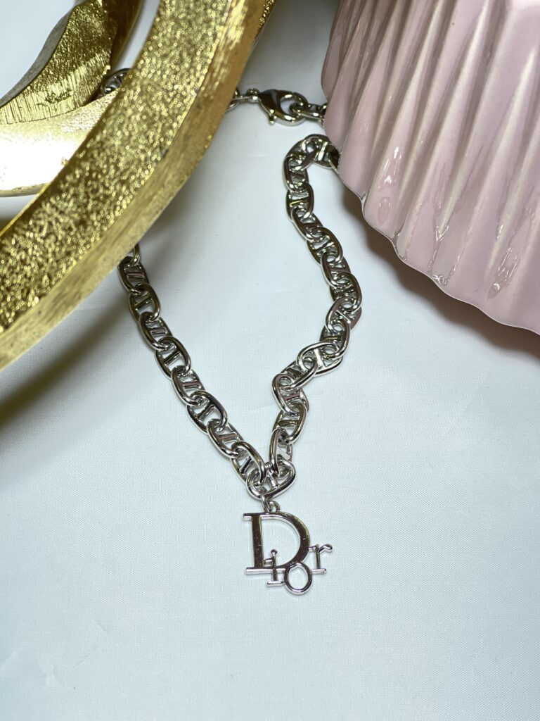 Dior Silver Chain Necklace by Mindy Shear
