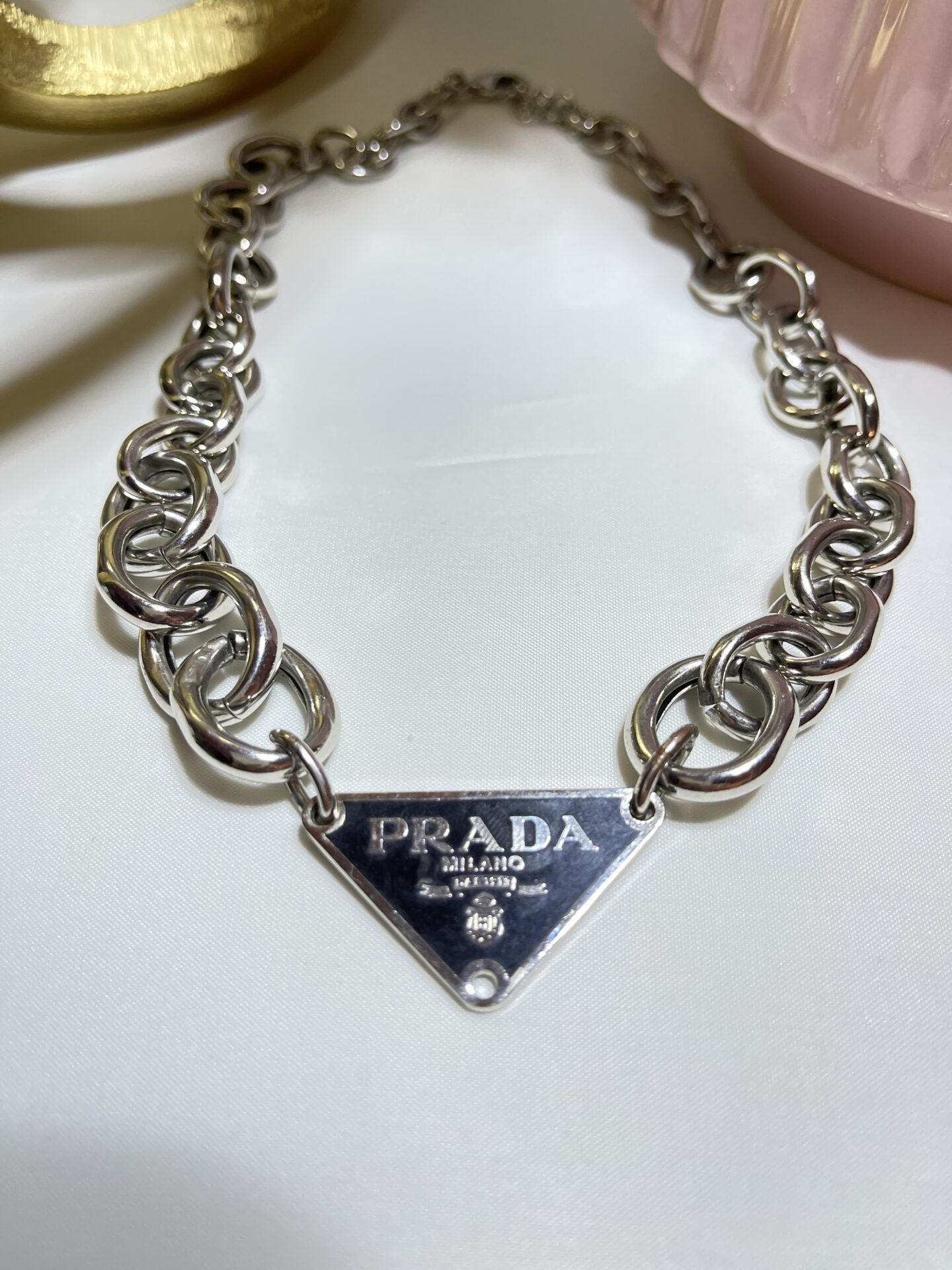 Prada Chain Necklace by Mindy Shear